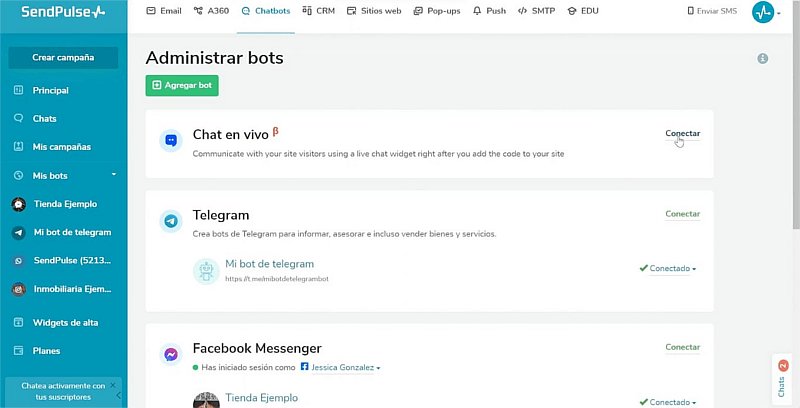 chat en vivo para negocios