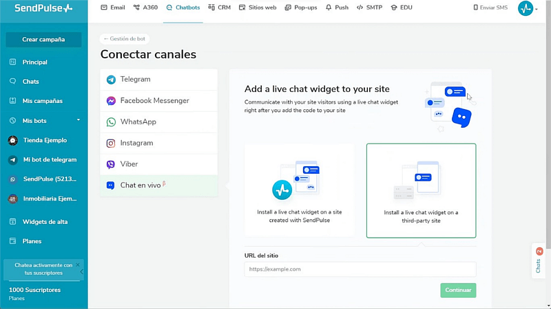 chat en vivo para negocios