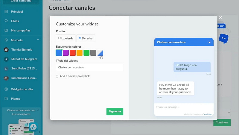 chat en vivo para negocios